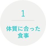 体質に合った食事